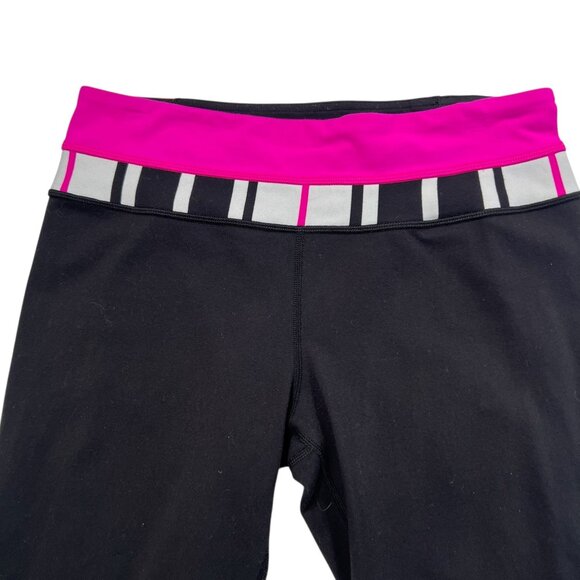 Lululemon Quilted Hem Vintage OG Groove Pant Black Size 8 Tall - Picture 2 of 6